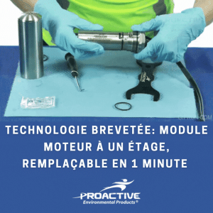 PROACTIVE Kit Pompe immergé 12 Volts Poseidon® 100 PVC pour dépollution et essais de pompage moteur remplaÇable