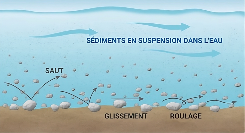 sédiments en suspension